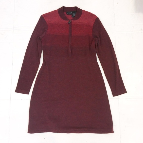 Liz Claiborne Dresses & Skirts - Vintage Red Long Sleeve Knit Dress